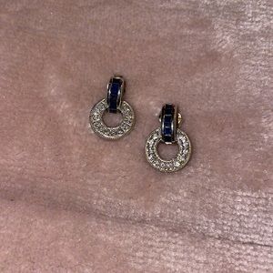 Sapphire and Diamond Earrings